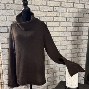 Express Chocolate Women's Cowl Neck Sweater